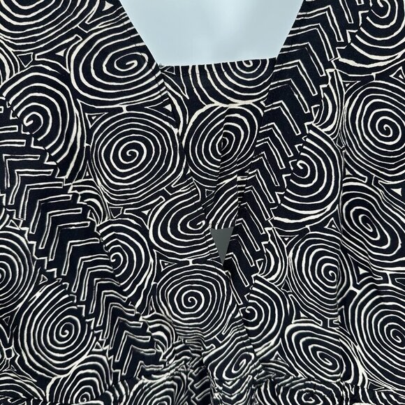PLENTY TRACY REESE jumpsuit wide leg cutout patterned casual black tan XL - Picture 8 of 13